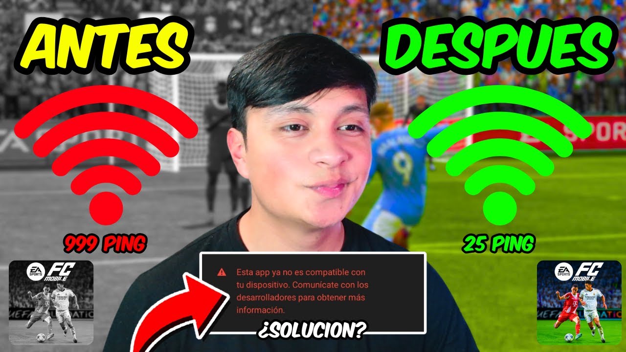 ✅ Como Jugar SIN LAG FC Mobile 26 & Problema (Esta App Ya No Es Compatible Con Tu Dispositivo)