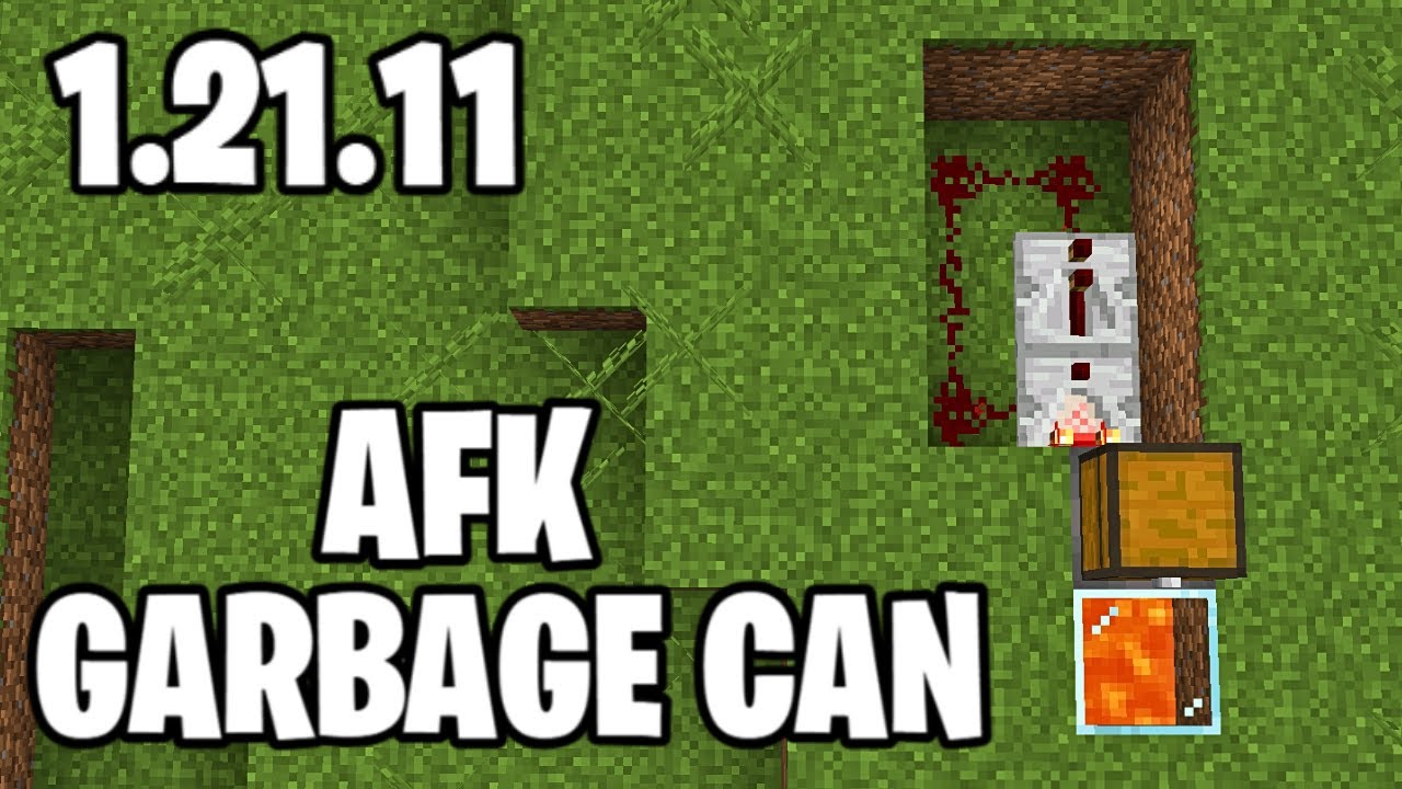 Automatic Trash Can Design | Minecraft Java 1.21.11