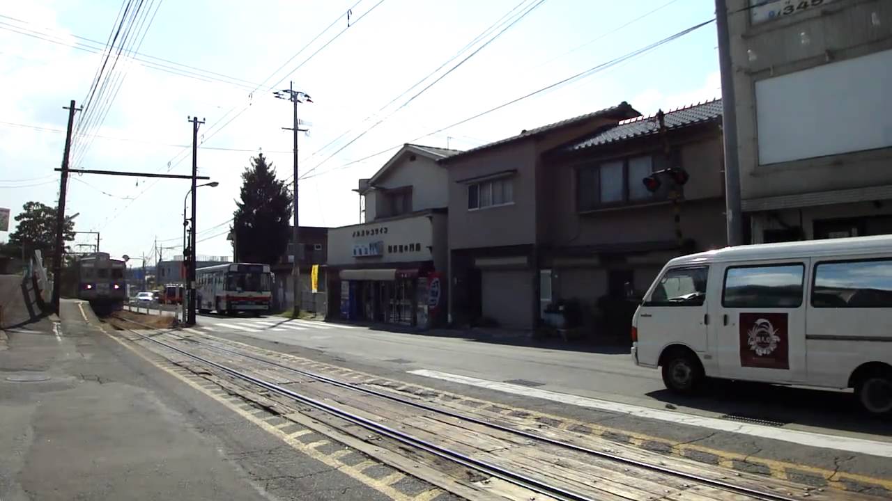 熊本電鉄　八景水谷駅　第三種踏切/電鈴式警音器