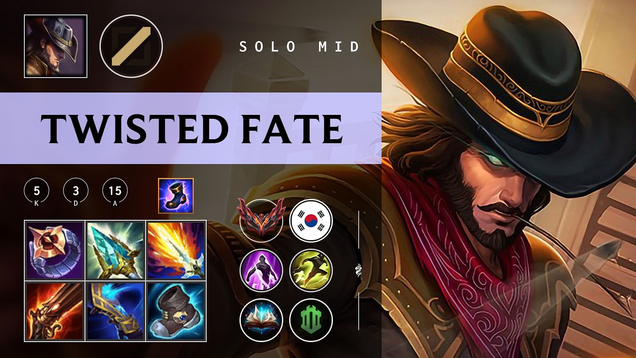 Twisted Fate Mid vs Ryze - KR Grandmaster Patch 26.07