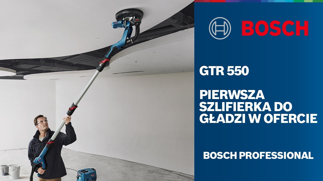Bosch GTR 550 Professional: szlifierka do gładzi, 
