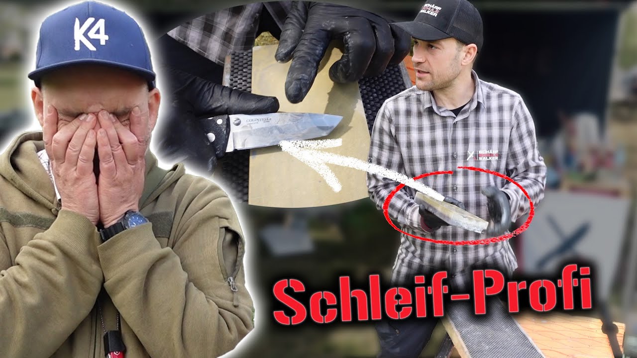 Reini lernt Messer schärfen!