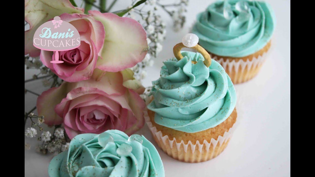 Tiffany Wedding Diamond Ring Cupcakes | Danis Drip