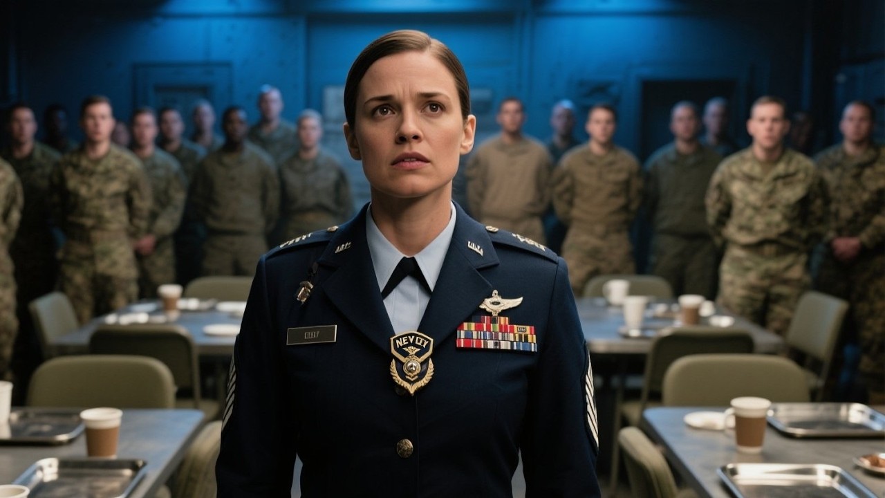 He Hit Her in the Mess Hall — Then Stopped Cold When Her Navy SEAL Badge Dropped