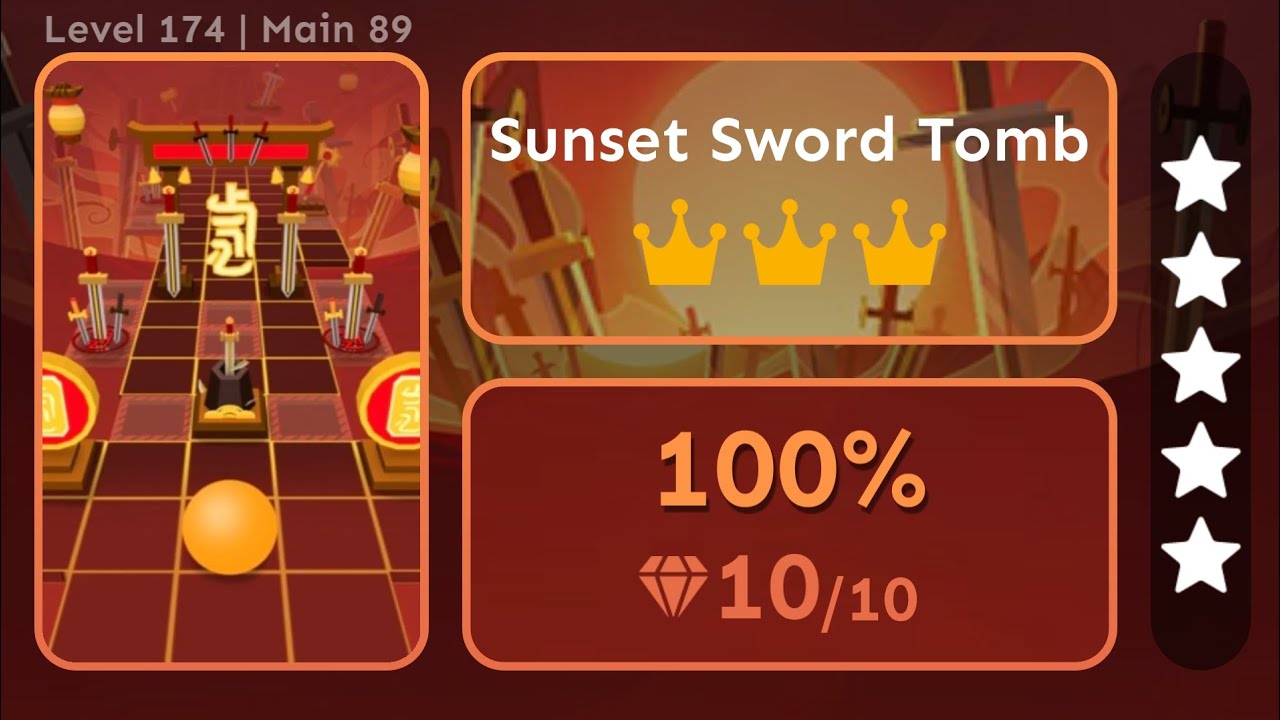 Rolling Sky - Sunset Sword Tomb | ⭐⭐⭐⭐⭐