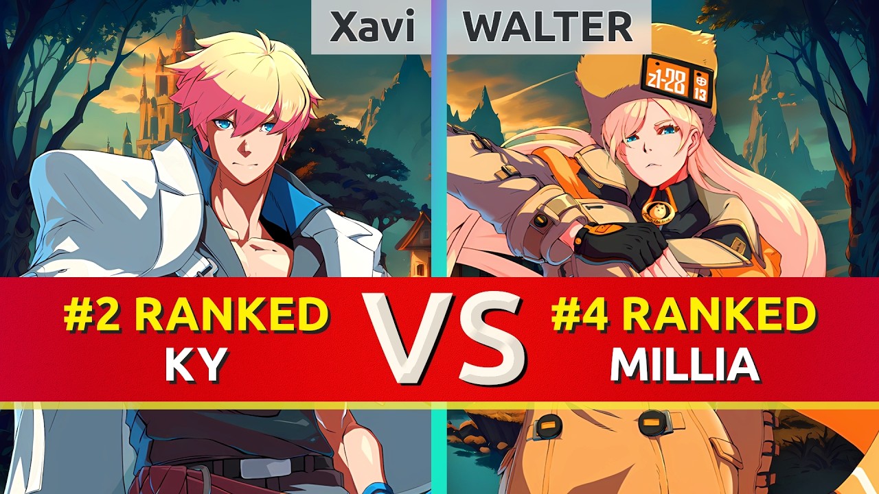 GGST ▰ Xavi (#2 Ranked Ky) vs WALTER (#4 Ranked Millia). High Level Gameplay