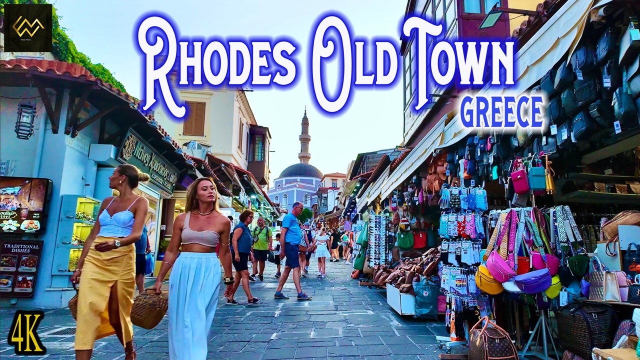 Exploring the Historic Old Town of Rhodes, Greece in 4K | Walking Tour