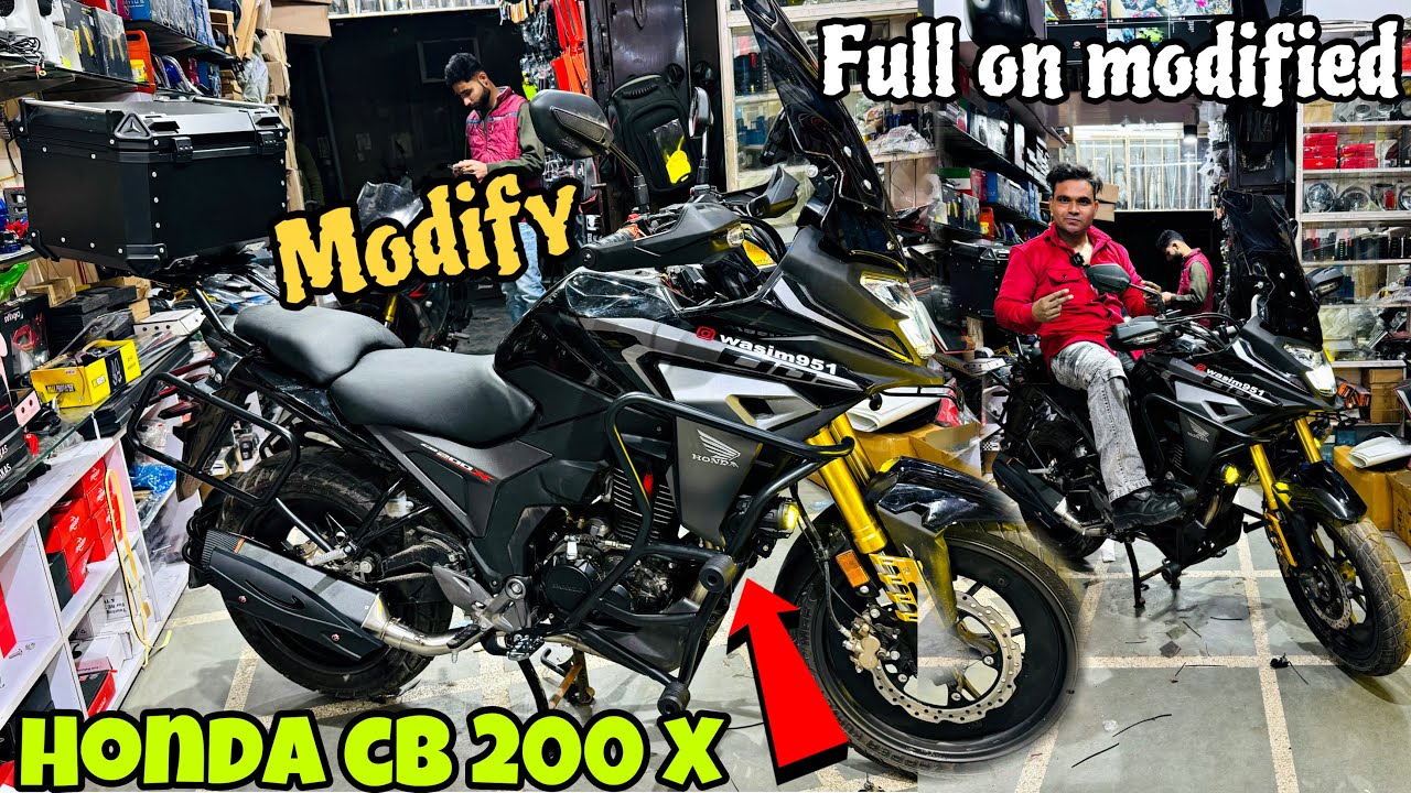 Honda cb200 C Modified | cb200 crush guard | touring modified CB 200 X