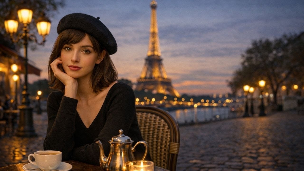 French Chanson Café Instrumentals (No Vocals) | Paris Evening Ambience