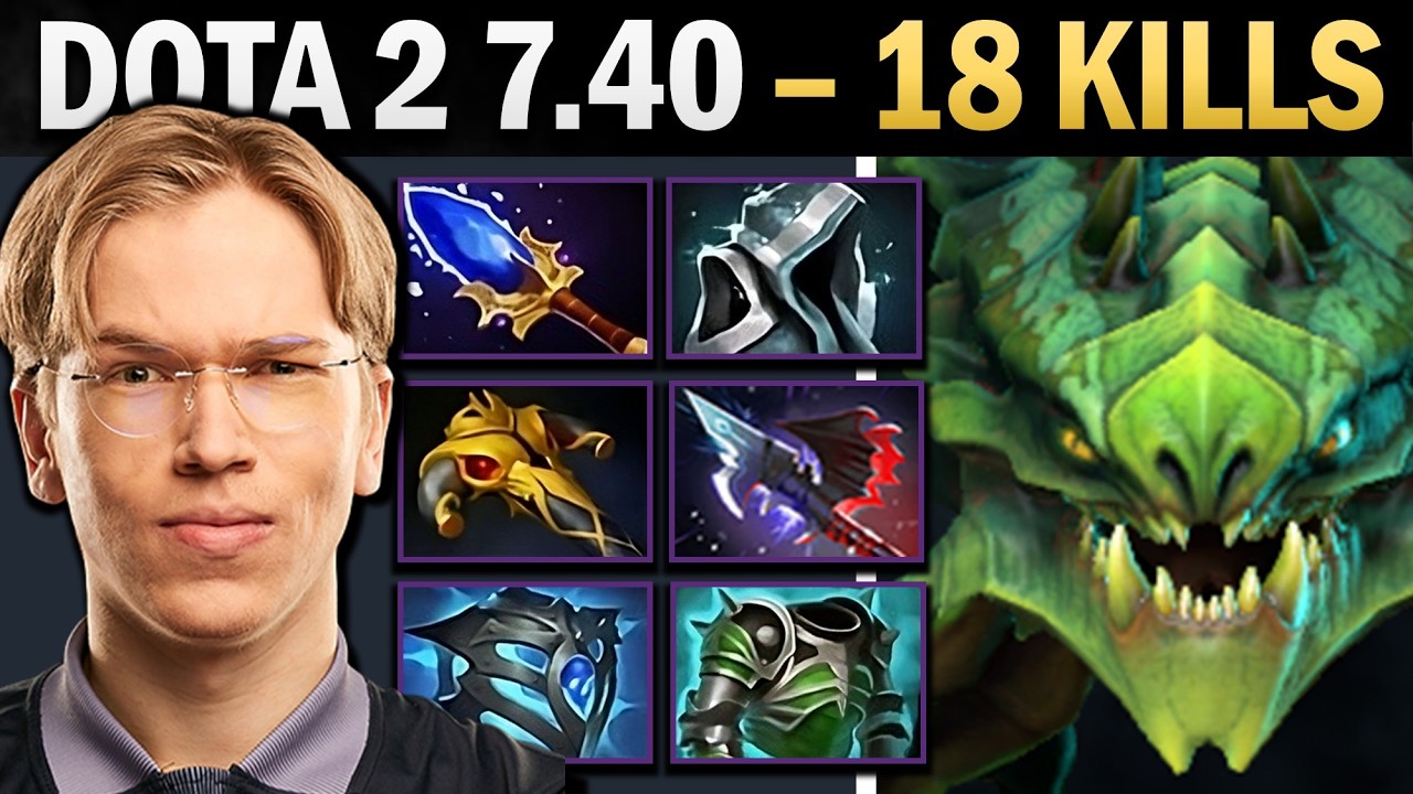 Viper Pro Mid with Cuirass and 18 Kills - Dota 7.41