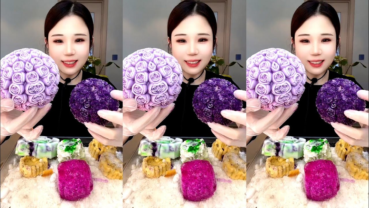 ASMR ICE EATING WITH PASSION FRUIT 