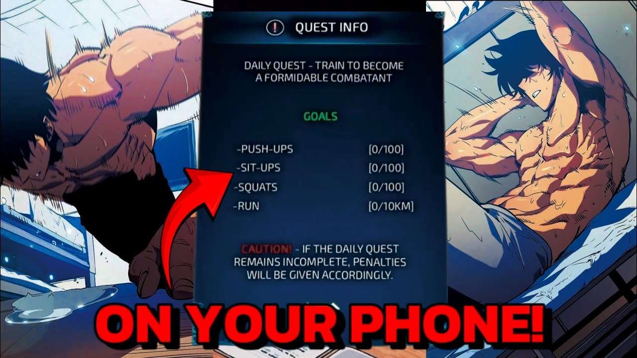 Train Like Sung Jinwoo At Home With These APPS (No Gym Needed)