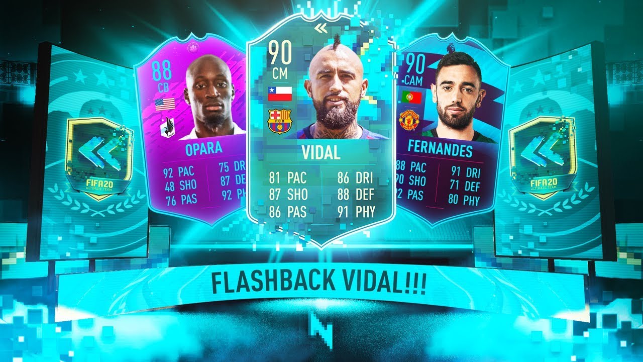 INSANE FLASHBACK VIDAL & POTM BRUNO FERNANDES SBC! - FIFA 20 Ultimate Team