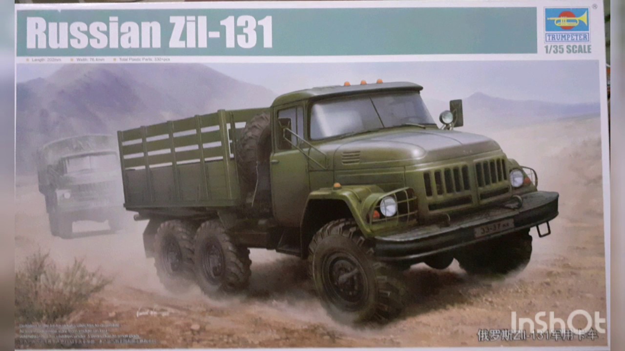 ЗИЛ-131 TRUMPETER 01031 1/35 сборка модели и покраска