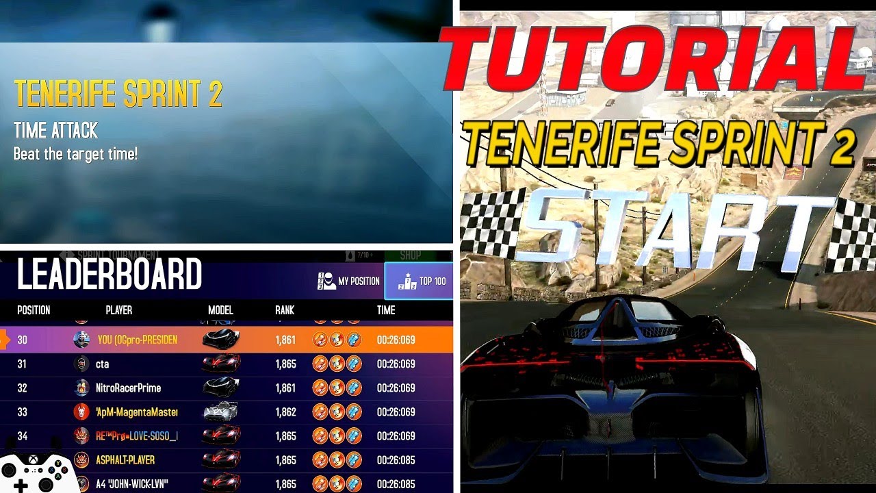 Asphalt 8 Tenerife Sprint 2 (TUTORIAL Spanish ONLY!)