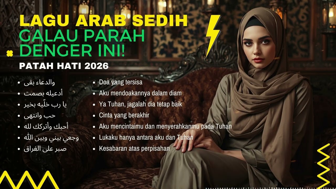 Lirik Paling Menyakitkan! Full Album Lagu Arab Sedih Patah Hati 2026 | Arabic Sad Songs Playlist