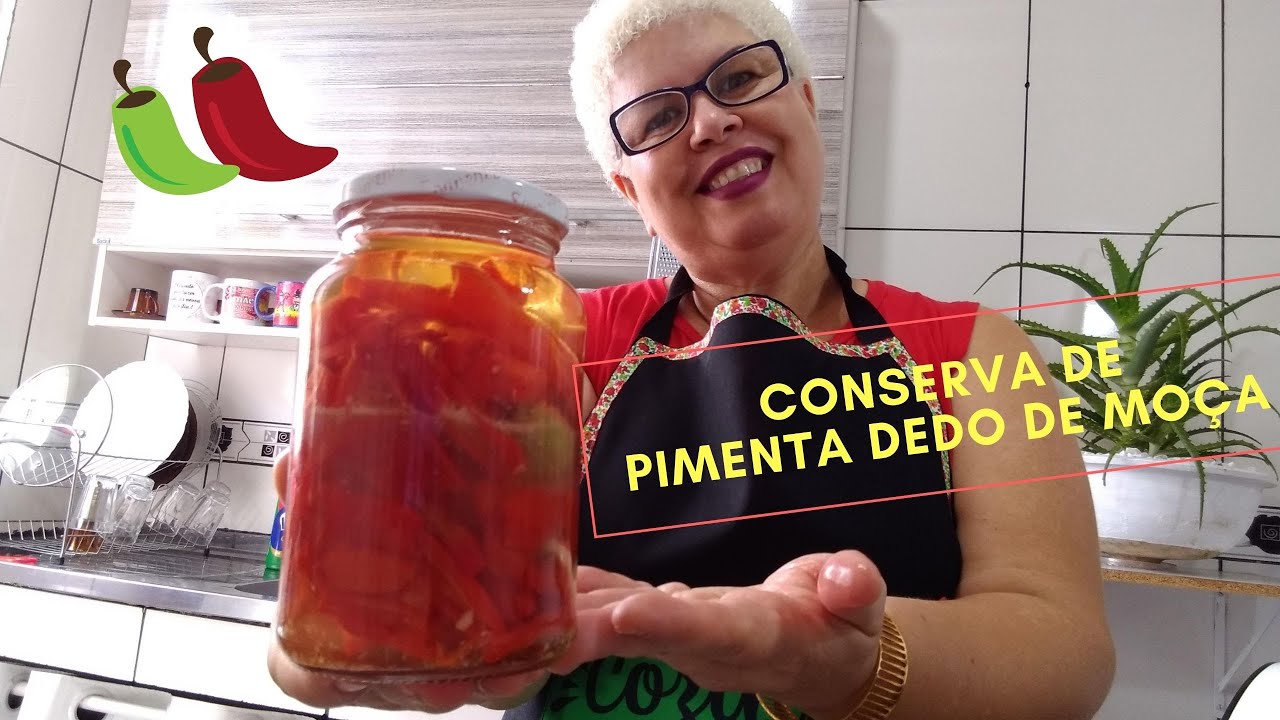 COMO FAZER CONSERVA DE PIMENTA DEDO DE MOÇA MENOS ARDIDA!!! INCRÍVEL!!