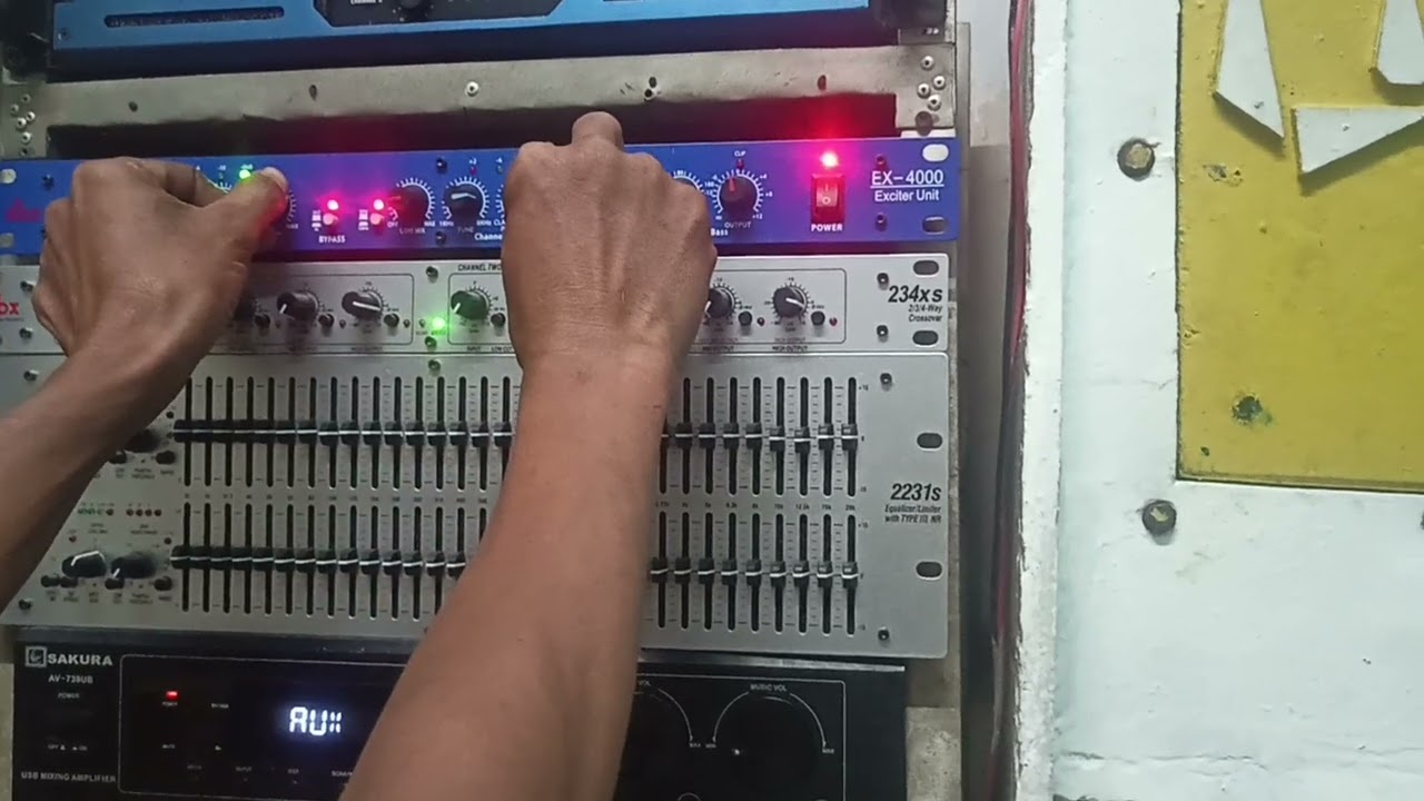 Dbx234xs crossover ex4000 exciter unit sound test