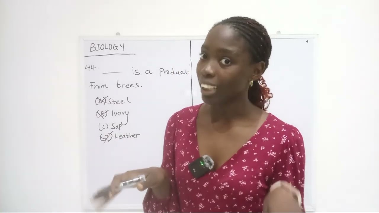 Biology 8002 Q44 - [Unilag Foundation (JUPEB) entrance examination past question]