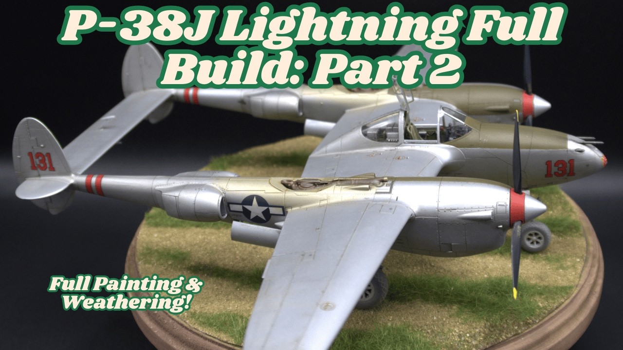 Модель самолета Tamiya P-38J Lightning в масштабе 1/48: полная покраска и имитация износа &ndash; финал...