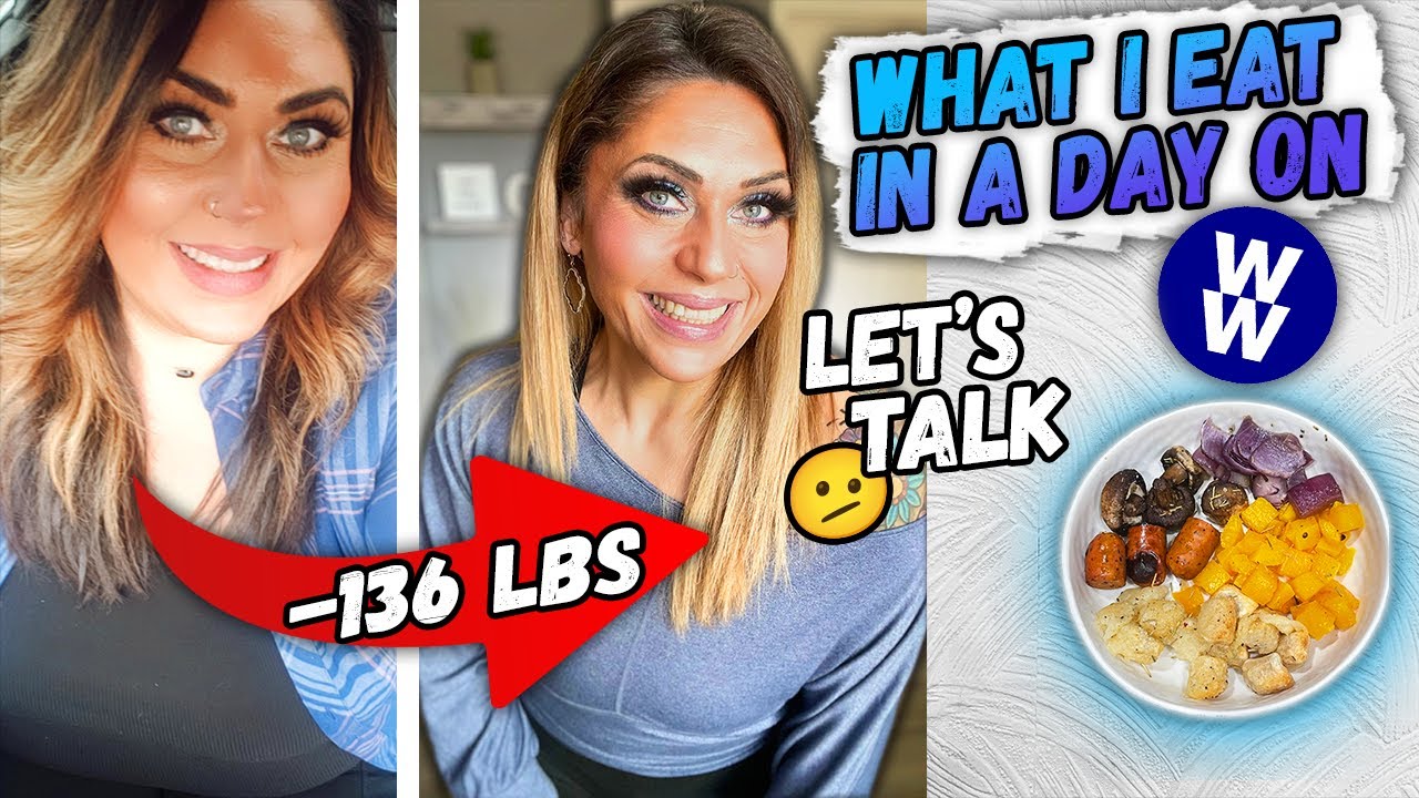 WHAT I EAT IN A DAY ON WW TO LOSE 136 POUNDS - LET'S CHAT....... SHEET PAN GNOCCHI & VEGGIES!
