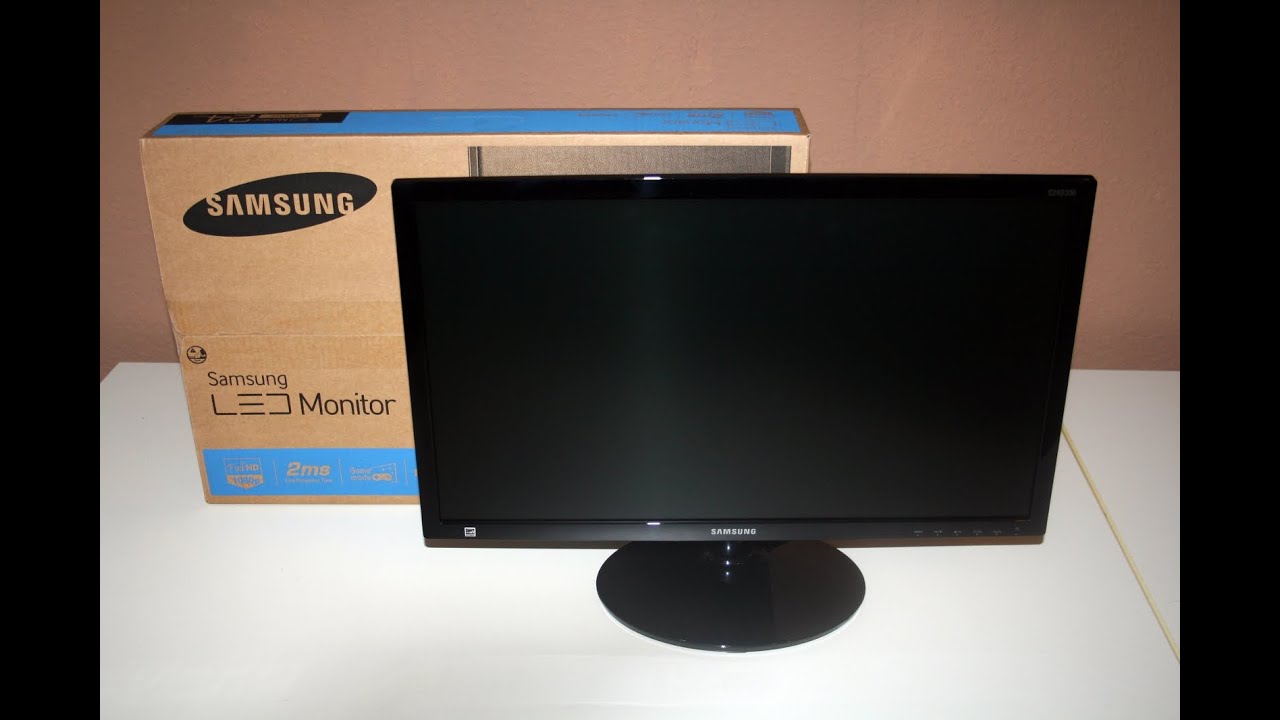 Samsung S24D300H (24 Zoll LED-Monitor, 2ms Reaktionszeit) Unboxing | Deutsch | German | HD