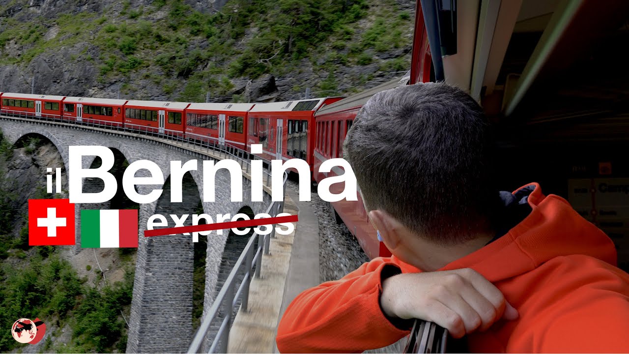 Attraverso il confine 🇮🇹🇨🇭 a bordo del BERNINA Express | Tirano-St.Moritz e la Ferrovia dell'Albula