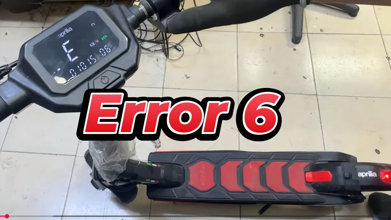 الخطأ 06 في سكوتر أبريليا الكهربائي Fixing error code 06 on an Aprilia electric scooter