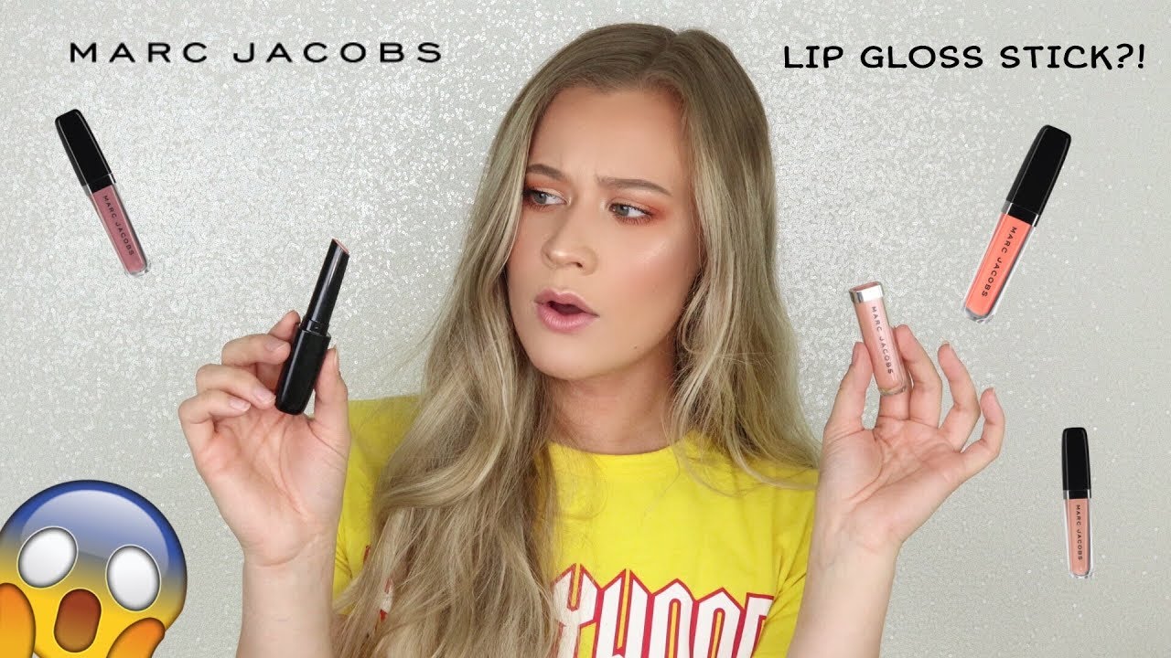 NEW Marc Jacobs LIP GLOSS STICK?! Review + Swatches