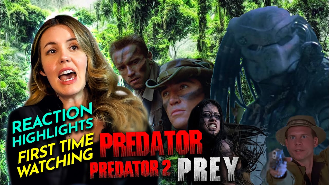 Cami supercut to the PREDATOR SAGA Movie Reactions FIRST TIME WATCHING
