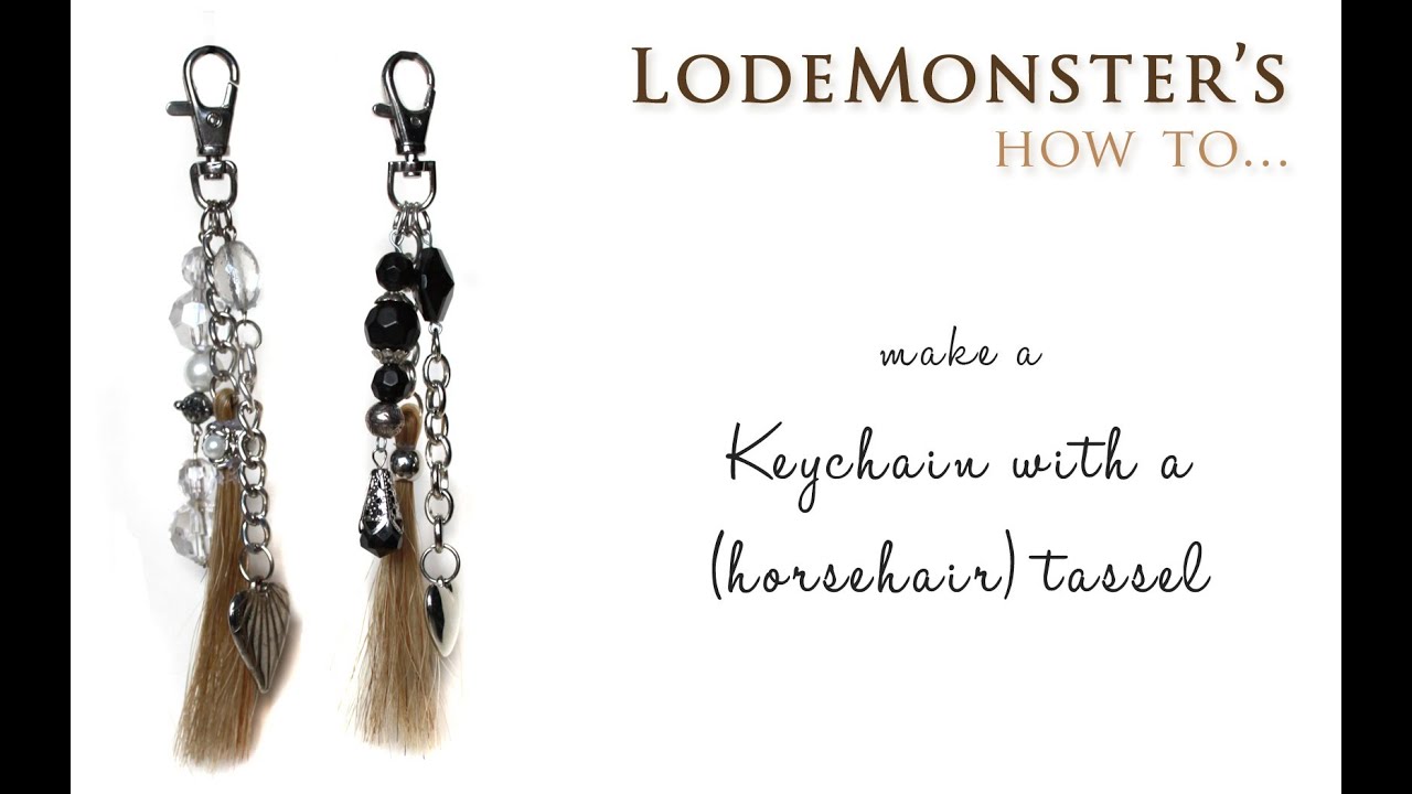 DIY keychain with a (horsehair) tassel