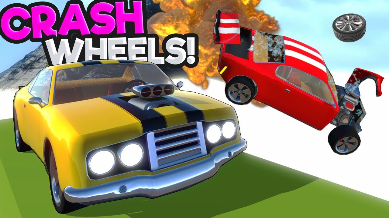 Avoiding MASSIVE Crashes While Racing Downhill in Crash Wheels!