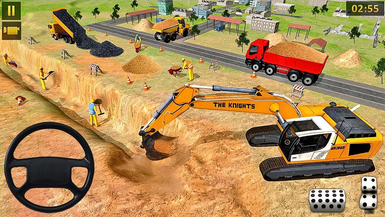 👷🏻City Road Construction Simulator 🚧 - Heavy JCB Games 3D - Android Gameplay