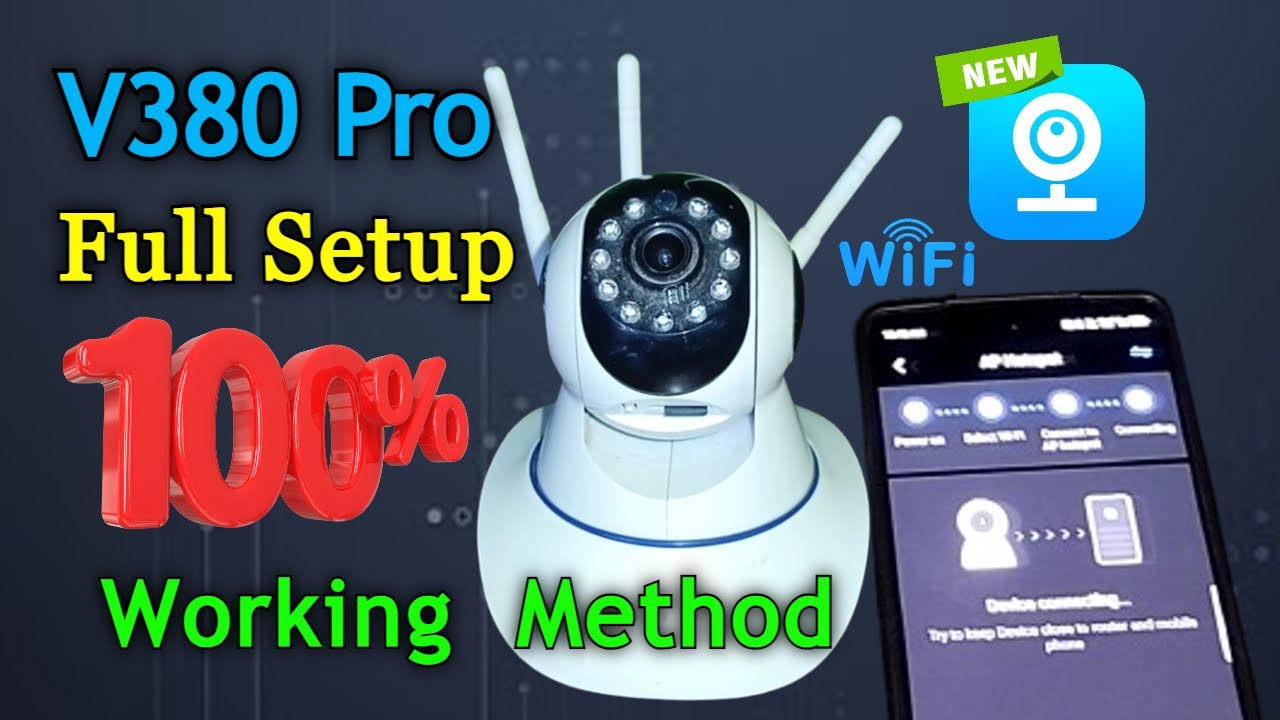 Полная настройка IP-камеры V380 Pro | Сброс пароля Wi-Fi | Изменить язык | Переворот камеры