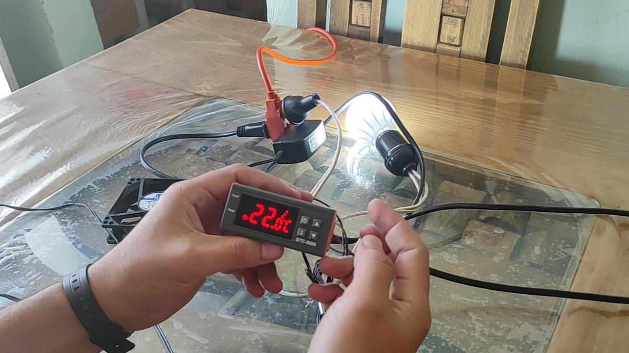 CONEXION Y CONFIGURACION TERMOSTATO CONTROLADOR DE TEMPERATURA STC-3000