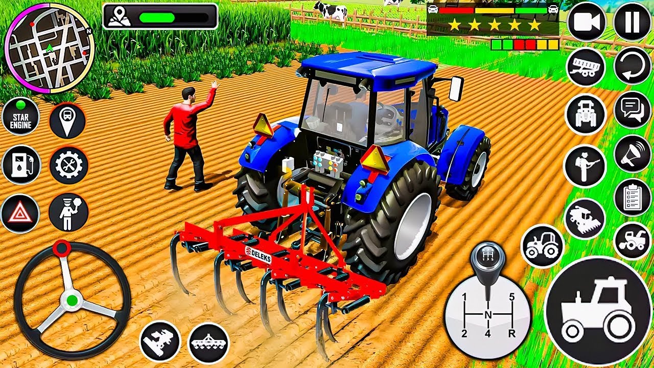 Modern Tractor Farming Driving Simulator 3D - New Tractor Games - Android Gameplay