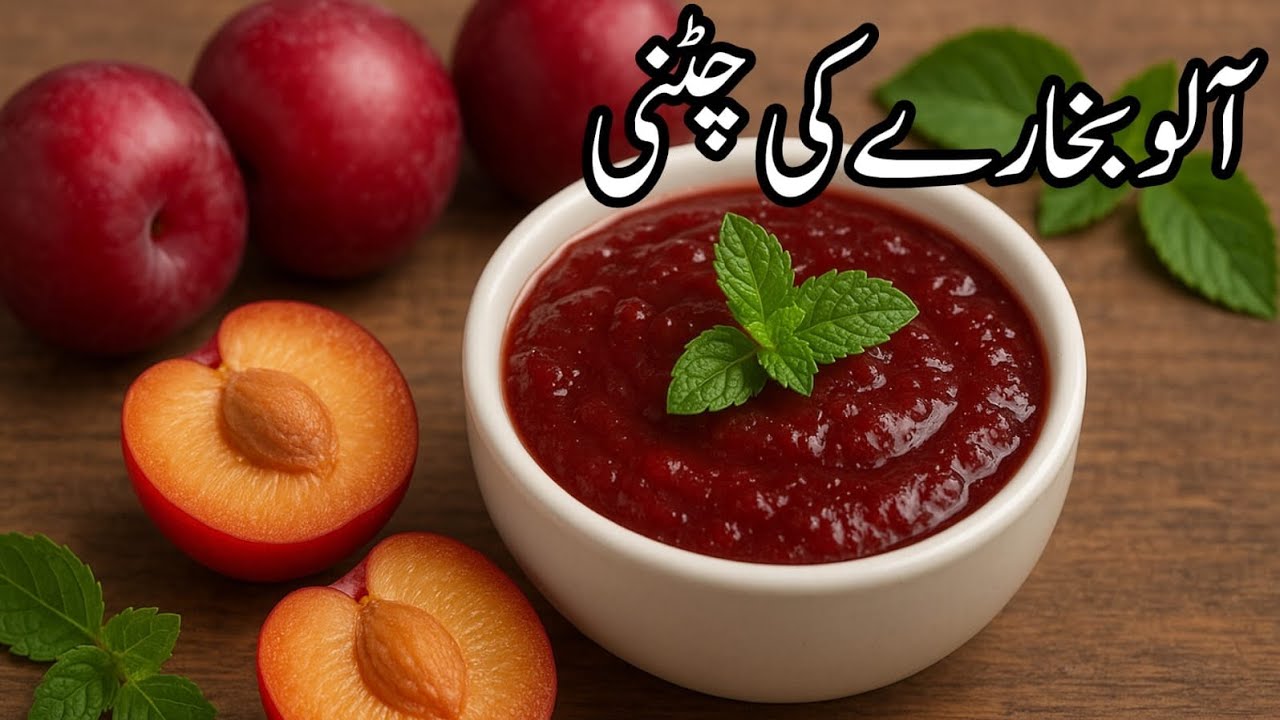 Aloo Bukhara Ki Chutney | Fresh Plum Chutney Recipe | Sweet & Tangy | Urdu/Hindi | Cook With Shaheen