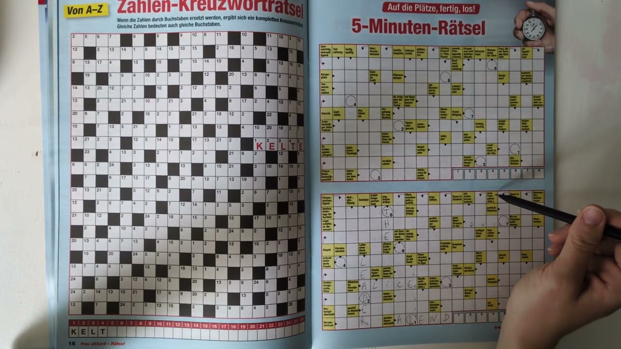 Kreuzworträtsel ASMR (+ französisches Akzent 🥐)