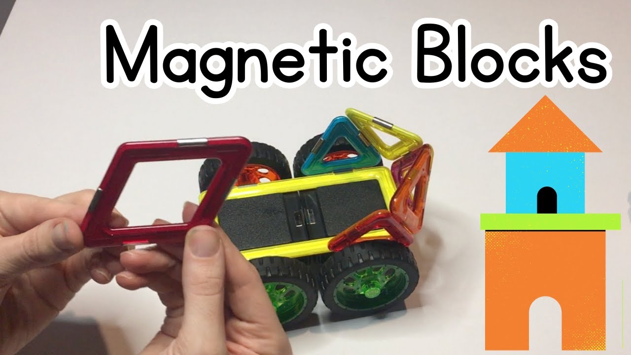 Magnetic Building Blocks - Build and Learn Shapes - Educational Video for Kids - @missmooseandme