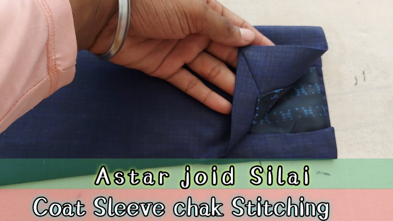 Coat sleeve chak Stitching | Raj Tailor's | Sleeve button On Chak Stitching