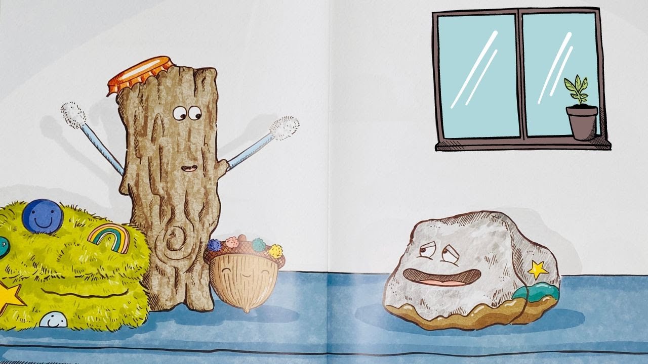 RICK THE ROCK OF ROOM 214 🗿🌳 Story Read Aloud with Plushies