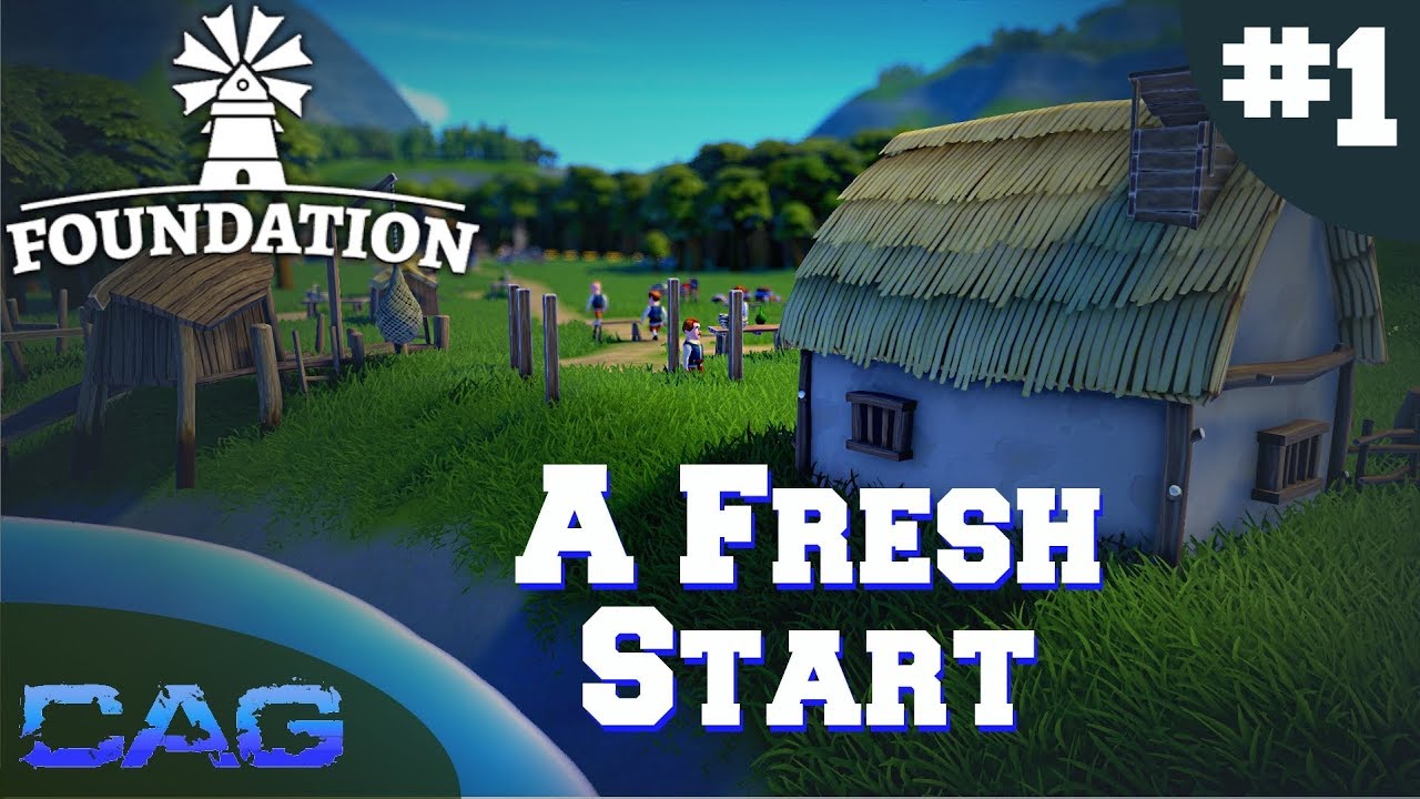 Foundation gameplay part 1  ||  A Fresh start!     ||   Foundation Valley map