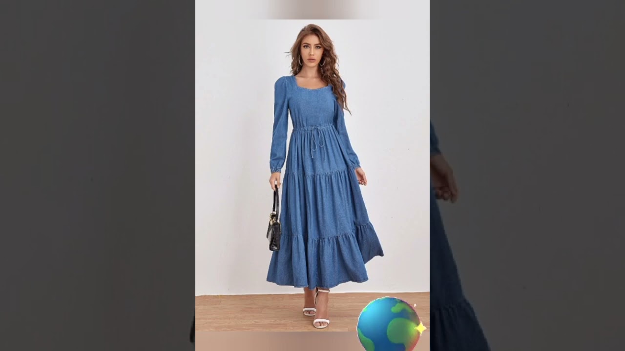 tendance: robe jean 👗pour femmes🌷 mode diffirent 🌷style ete🌞 2021/2022💯👌