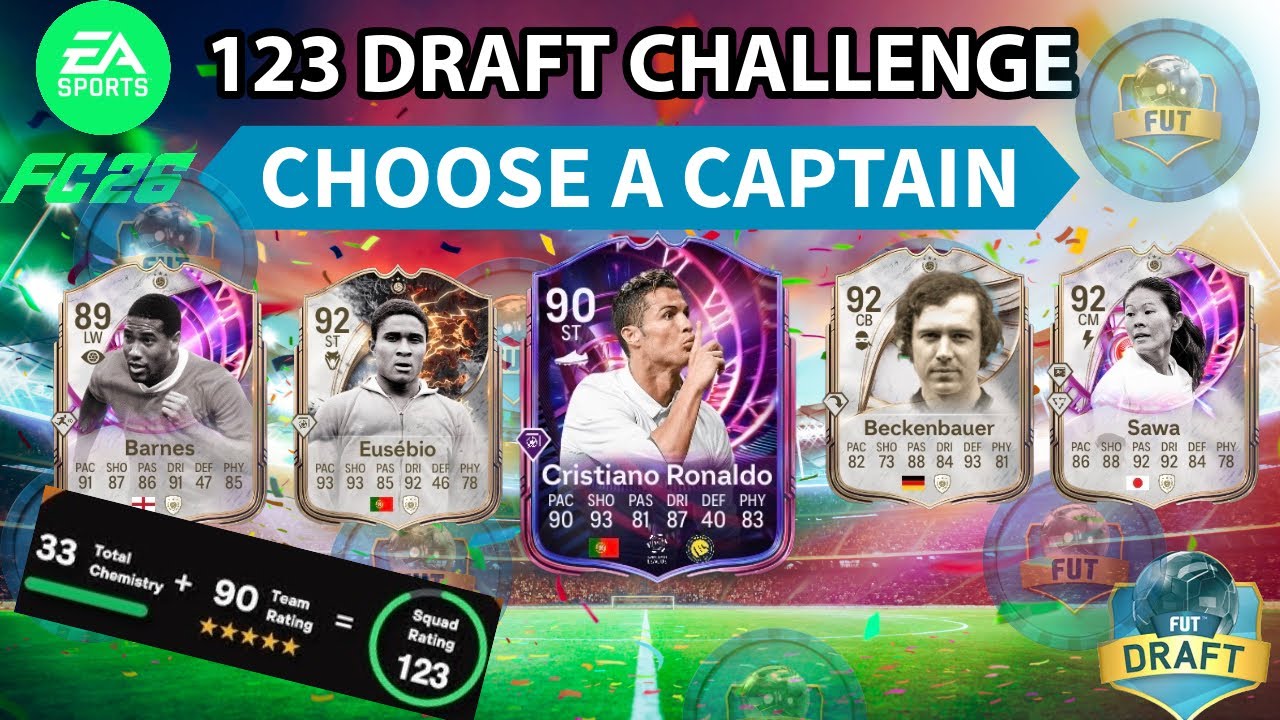 123 DRAFT CHALLENGE 🔥! FC 26 ULTIMATE TEAM!
