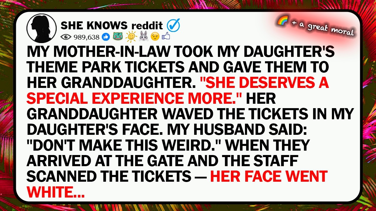 My Mother-In-Law Took My Daughter's Theme Park Tickets And Gave Them To Her Granddaughter. 
