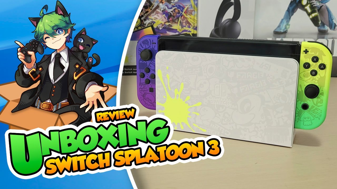¡La edición mas Woomy! - Unboxing Switch OLED Splatoon 3 - DSimphony y Byakko