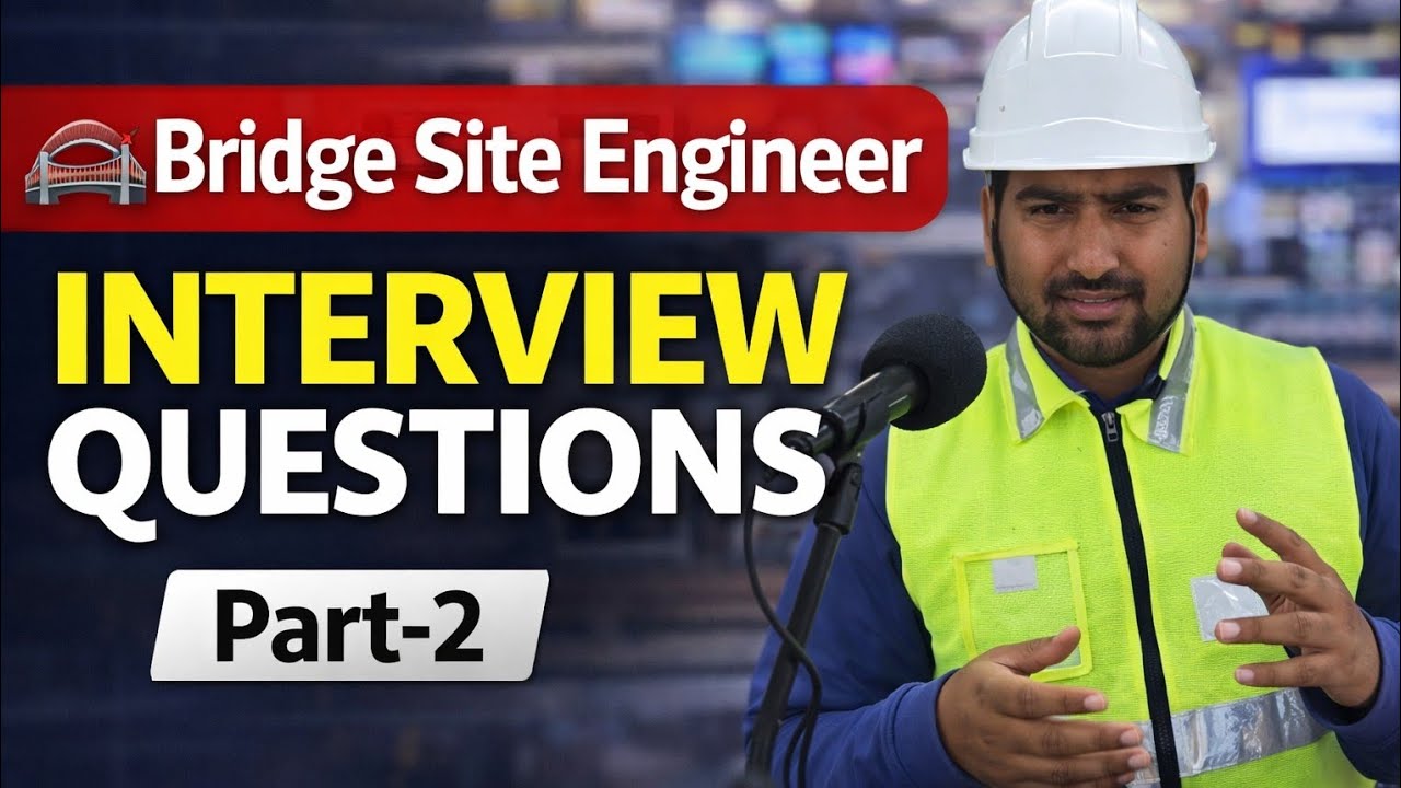 🌉 Bridge Site Engineer Interview तैयारी | Part-2 | Site + Drawing Based Questions!💥🏆