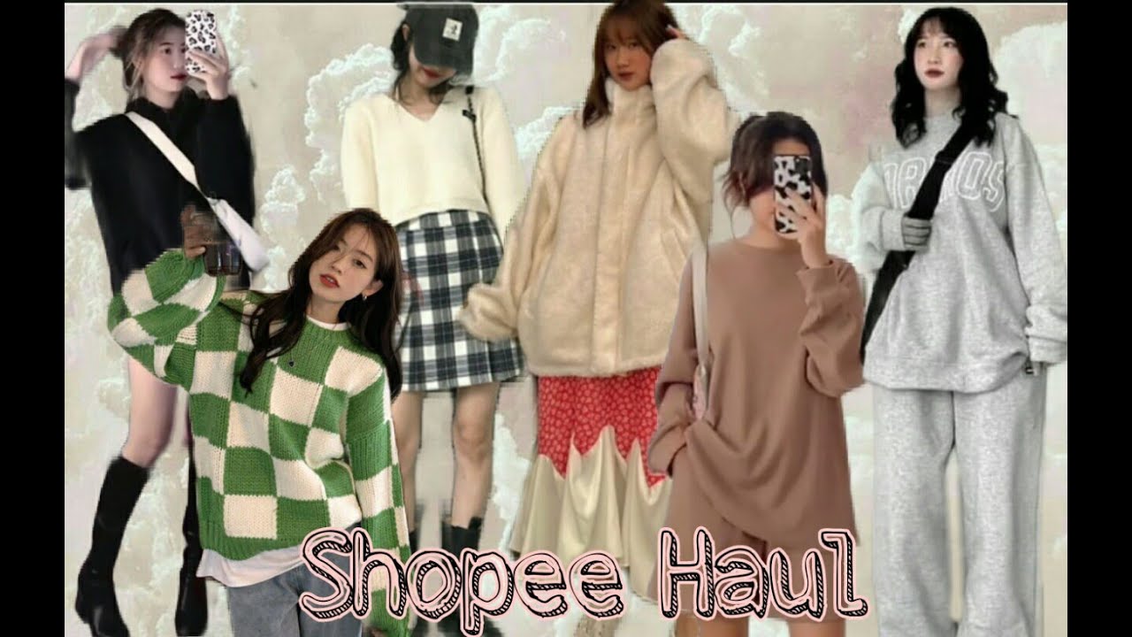 [ SHOPEE HAUL #1] Tổng hợp Unboxing áo Cardigan, Hoodie, Quần suông .... giá rẻ trên Shopee