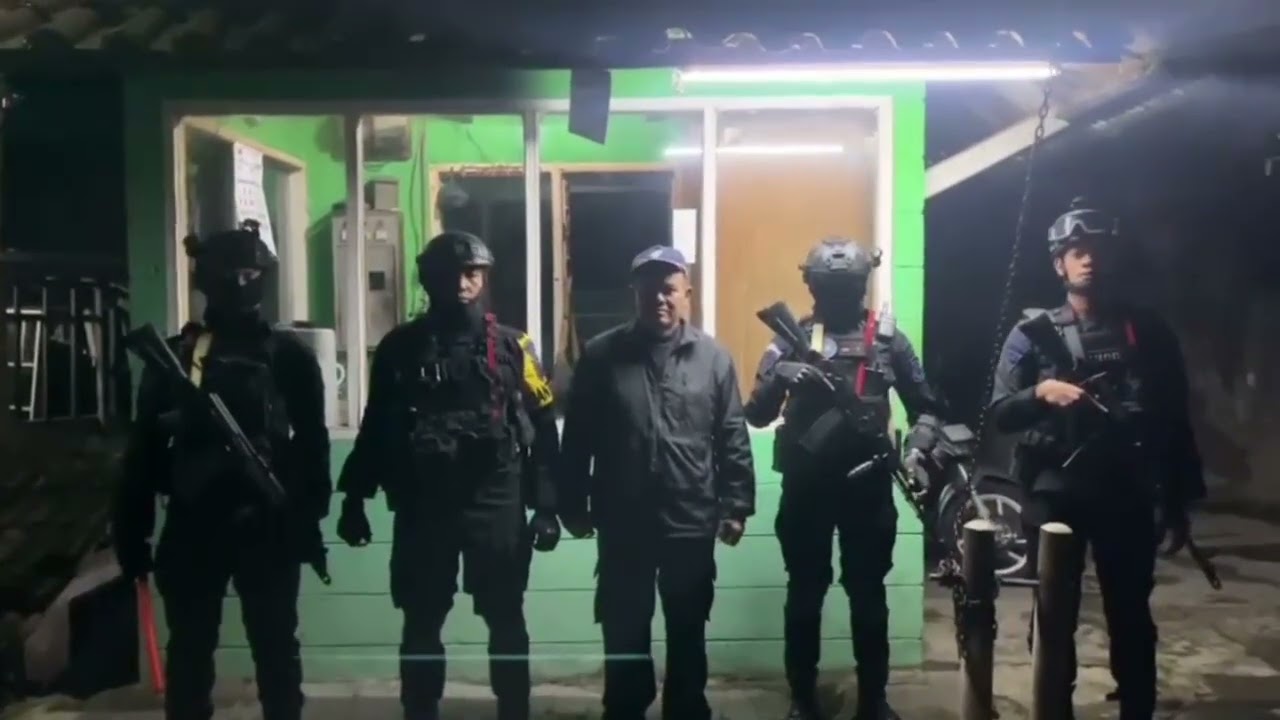 Kompi 4 Batalyon B Pelopor Melaksanakan Patroli Dialogis, Menjaga Kamtibmas Wilkum Polres Cianjur