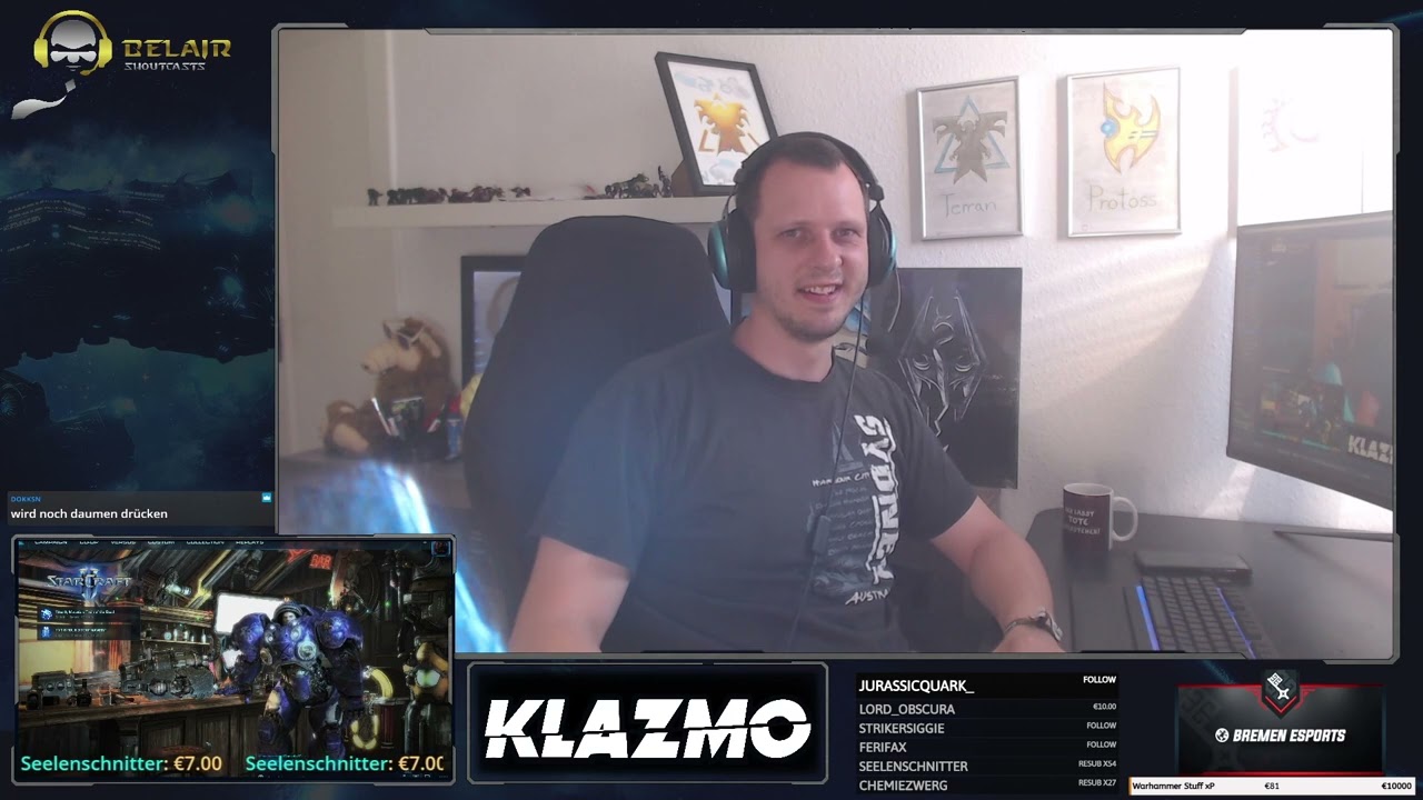 Starcraft 2 DE vs KR Nationsleague Clanwar (friendly) | Bo7 Recast  |  !Instant !Klazmo